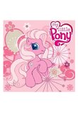 Prosopel magic, My Little Pony, roz cu flori, 30x30cm