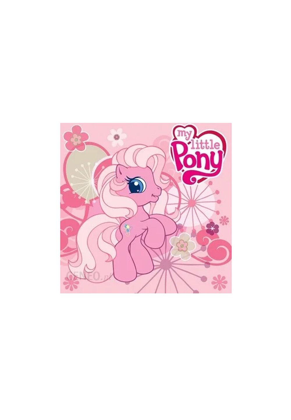 Prosopel magic, My Little Pony, roz cu flori, 30x30cm DISNEY