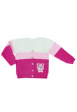 Pulover tricotat, acril, Teddy bear, multicolor