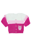 Pulover tricotat, acril, Teddy bear, multicolor