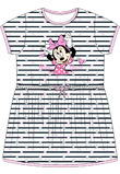 Rochie, bumbac, Minnie Mouse, dungi si inimioare, alb