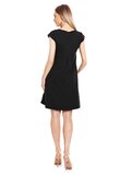 Rochie gravide, neagra cu fundita