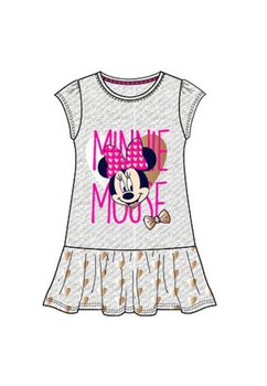 Rochie Minnie Mouse, gri cu inimioare