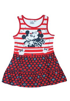Rochie, rosie cu dungi, Minnie si Mickey