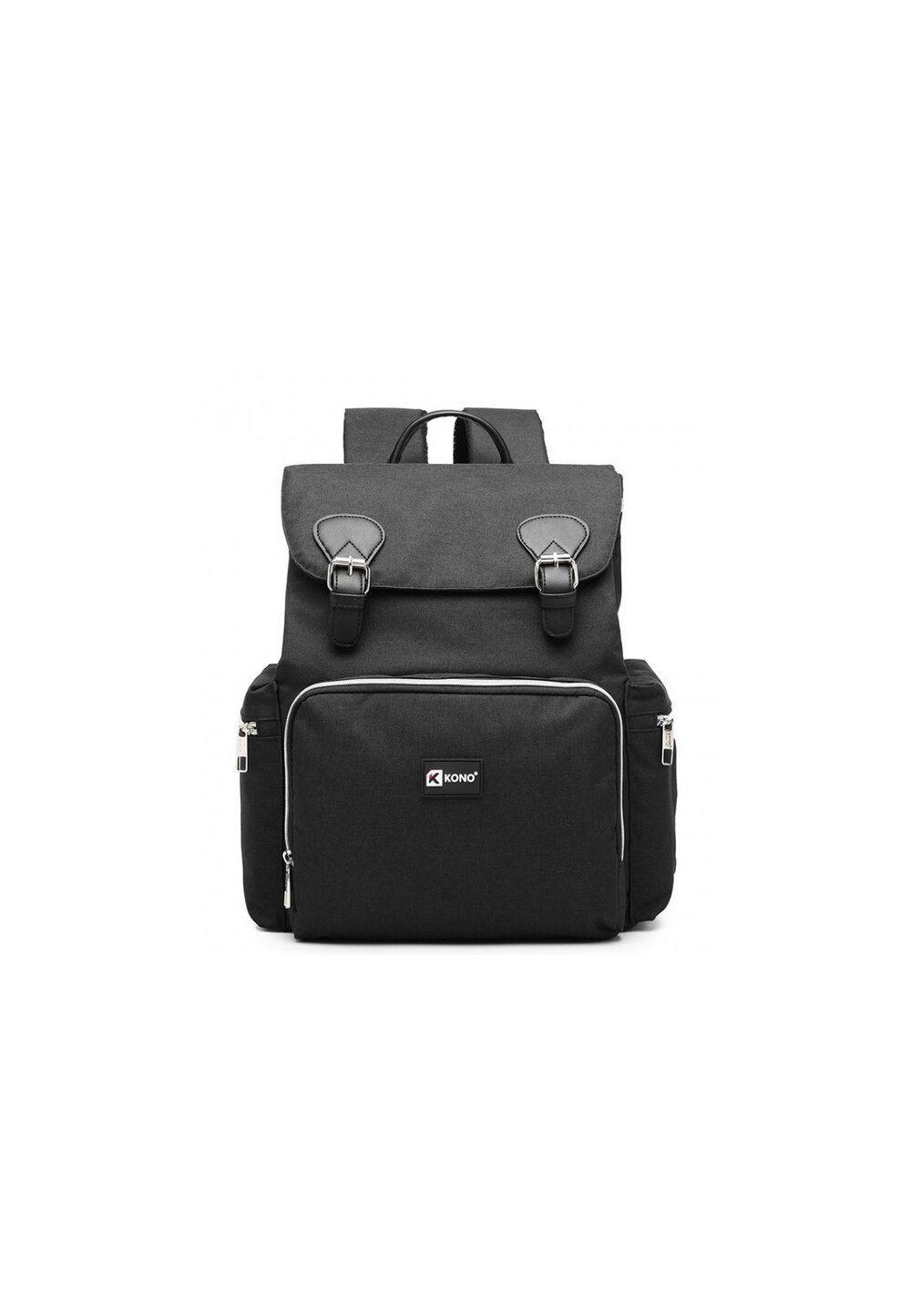 Rucsac pentru mamici, Rave, cu mufa USB, negru