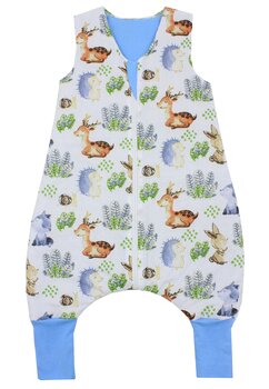 Sac de dormit, cu umplutura, Ariciul si melcul, cu picioare