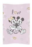 Saltea de infasat fara intaritura, Minnie si Mickey, roz, 70x50 cm