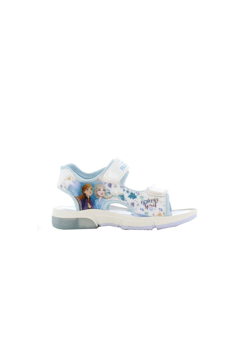 Sandale fete, cu scai din piele ecologica, Frozen, albe cu stelute OEM imagine noua
