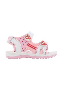Sandale fete, cu scai din piele ecologica, Love, roz