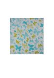 Scutec bumbac, Butterfly, turcoaz, 80 x 70 cm