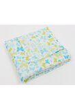 Scutec muselina bumbac, Butterfly turcoaz, 80x70 cm, multicolor