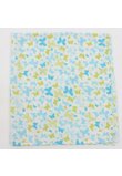 Scutec muselina bumbac, Butterfly turcoaz, 80x70 cm, multicolor