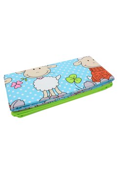 Set 2 aparatori, bumbac, Little Sheep, turcoaz, 120x60 cm