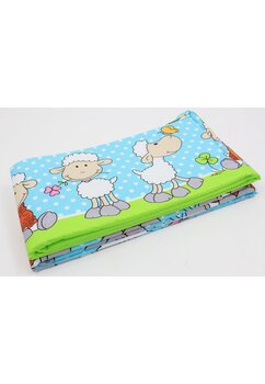 Set 2 aparatori, bumbac, Little Sheep, turcoaz, 120x60 cm