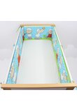 Set 2 aparatori, bumbac, Little Sheep, turcoaz, 120x60 cm
