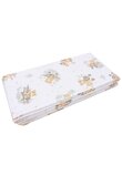 Set 2 aparatori, bumbac, Urs in avion crem, 120x60 cm, alb