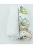 Set 2 scutece, bumbac, Owls, multicolor, 80x70 cm