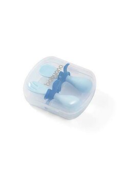 Set 2 tacamuri ergonomice pentru copii, albastru, +12 luni