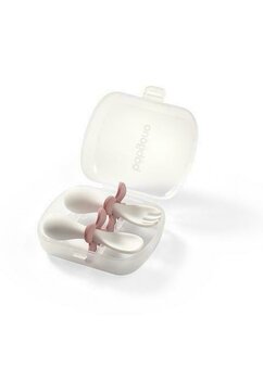 Set 2 tacamuri ergonomice pentru copii, roz, +12 luni