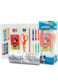 Set 24 piese pentru colorat, Mickey Mouse, +3 ani