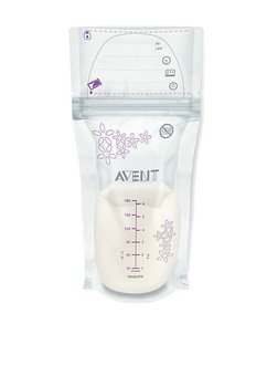 Set 25 de pungi pentru pastrarea laptelui, Avent, 180ml