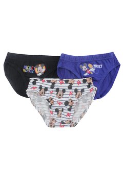 Set 3 chiloti, bumbac, Mickey Mouse M, multicolor