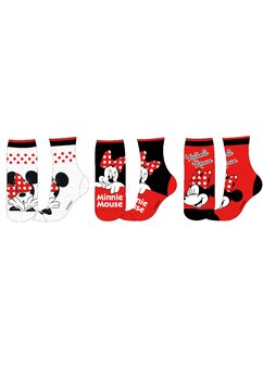 Set 3 sosete, 75%bumbac, Minnie, multicolor