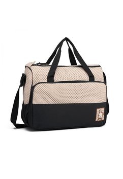 Set 5 genti, pentru mamici, crem cu negru