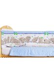 Set aparatoare patut, Elefant albastru sir, 120 x 60 cm