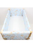 Set aparatori patut, Maxi, bumbac, Caprioara Bambi si prietenii, 120x60 cm, albastru