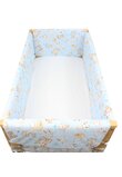 Set aparatori patut, Maxi, bumbac, Caprioara Bambi si prietenii, 120x60 cm, albastru