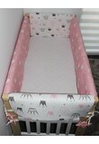 Set aparatori patut, Maxi, doua fete, coronite roz,120x60cm