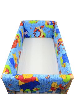 Set aparatori patut, Maxi, Winnie si Aiurel, albastru, 140x70cm
