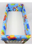Set aparatori patut, Maxi, Winnie si Aiurel, albastru, 140x70cm