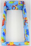 Set aparatori patut, Maxi, Winnie si Aiurel, albastru, 140x70cm
