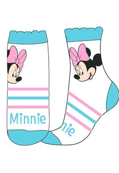 Sosete, Minnie Mouse, albastre cu dungi roz