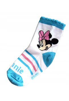 Sosete, Minnie Mouse, albastre cu dungi roz