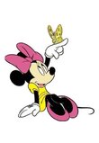Stickere perete, Minnie Mouse cu fluturas