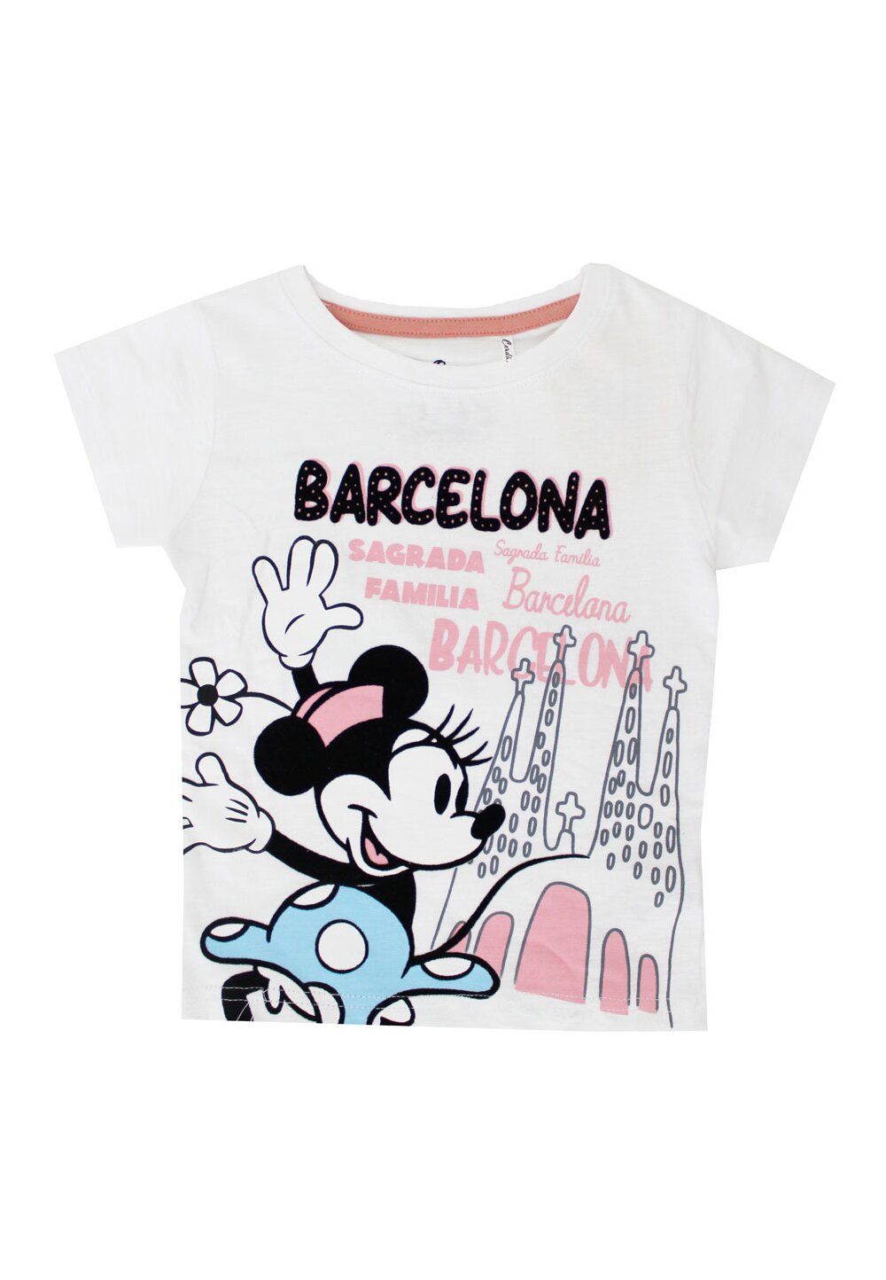 Tricou alb, Barcelona, Minnie Mouse
