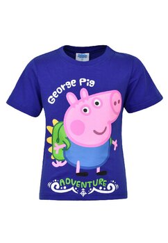 Tricou baieti, bumbac, George Pig, mov