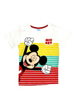 Tricou baieti, bumbac, Mickey Mouse, multicolor
