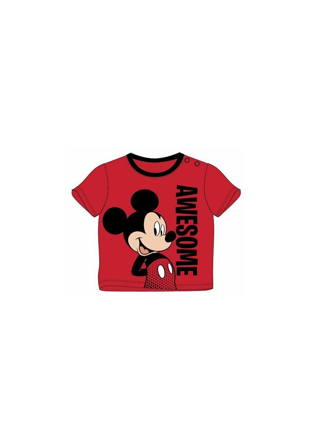 Tricou bebe, Awesome, Mickey Mouse, rosu DISNEY