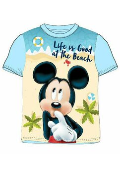 Tricou Mickey, life is good, albastru