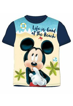 Tricou Mickey, life is good, bluemarin