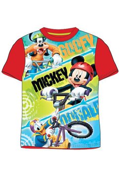 Tricou rosu, Goofy, Mickey si Donald
