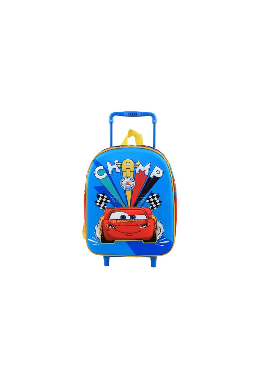 Troller, Cars 3D, Champ albastru, 25x10x34 cm DISNEY
