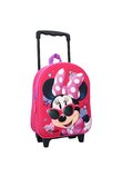 Troller poliester, Minnie Mouse, 3D, roz, 32 x 11 x 26 cm