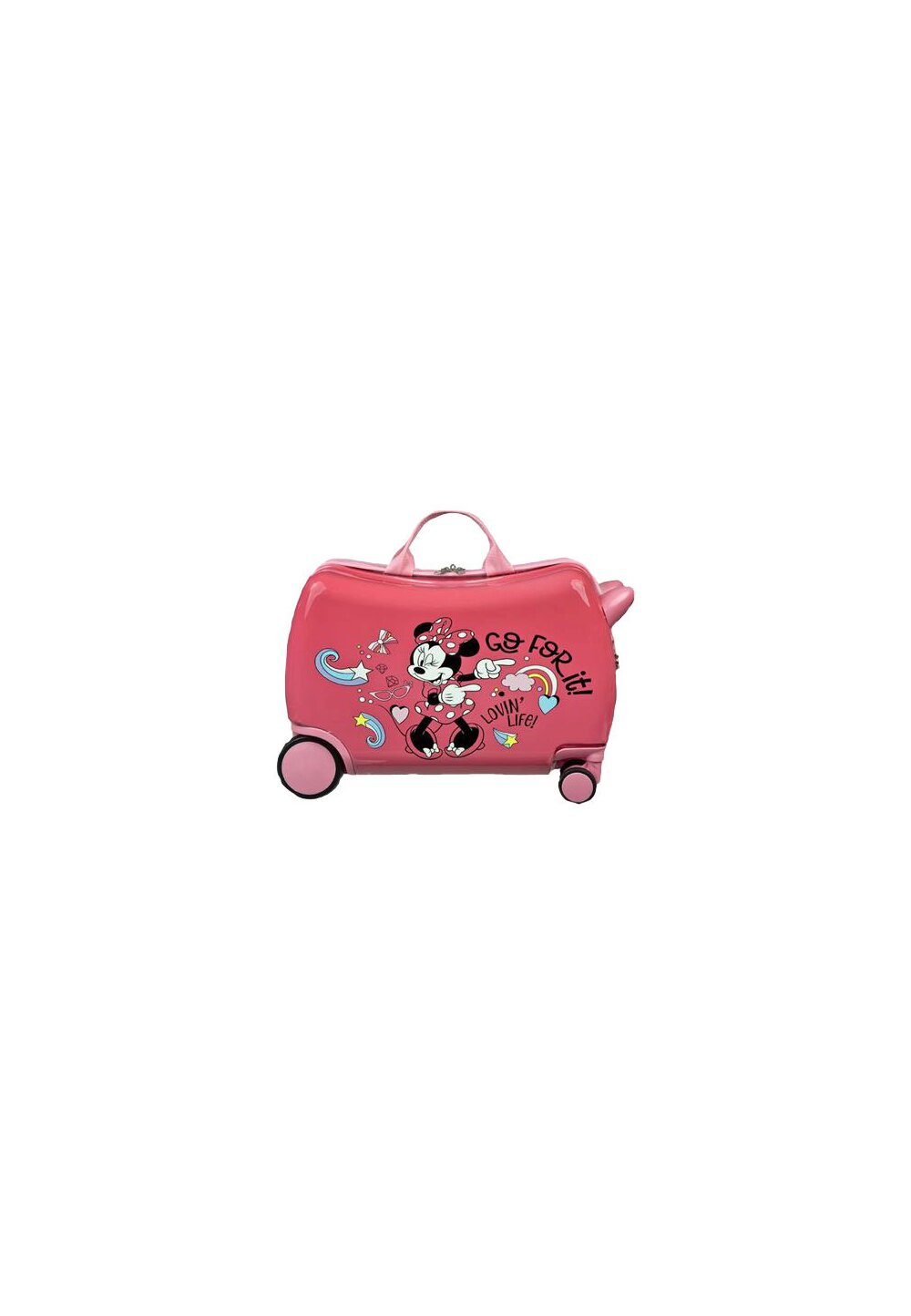 Troller tip geanta, Go for it!, Minnie Mouse, roz, 33 x 21 x 42 cm Diseny imagine noua