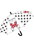 Umbrela, Minnie Mouse, transparenta cu fundita