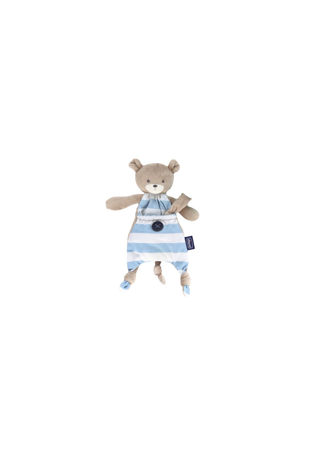 Ursuletul Pocket cu lant pt suzeta, Chicco, albastru, +0 luni Accesorii